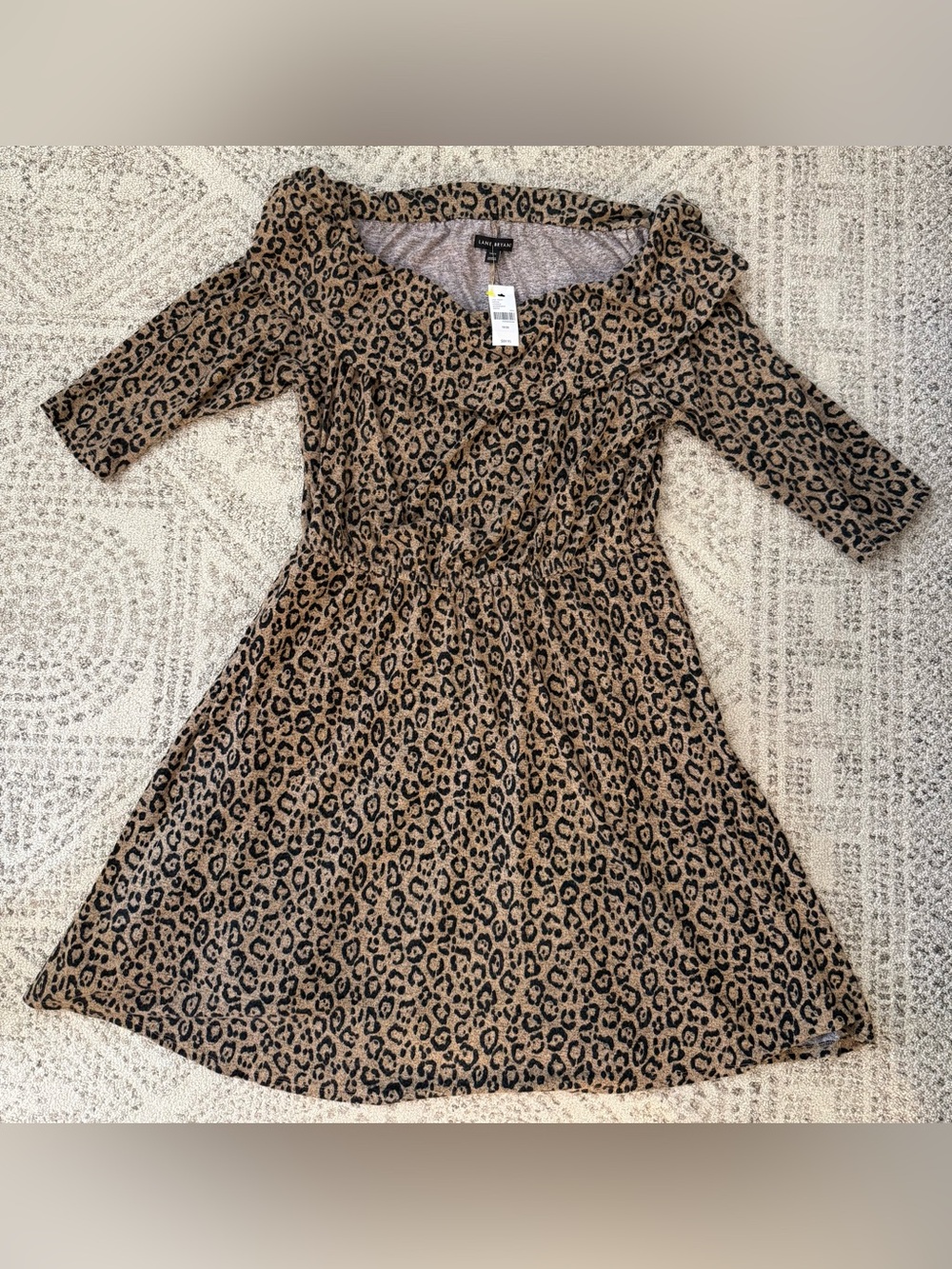 NWT Lane Bryant Leopard Print Knit Dress Sz 18/20